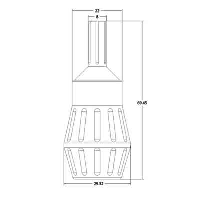 Rose Red 30MM Tattoo Machine Cartridge Grip Adjustable For Tattoo Artist