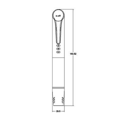 Black Color Semi Permanent Makeup Pen Digital Microblading With 800mAh Capacity